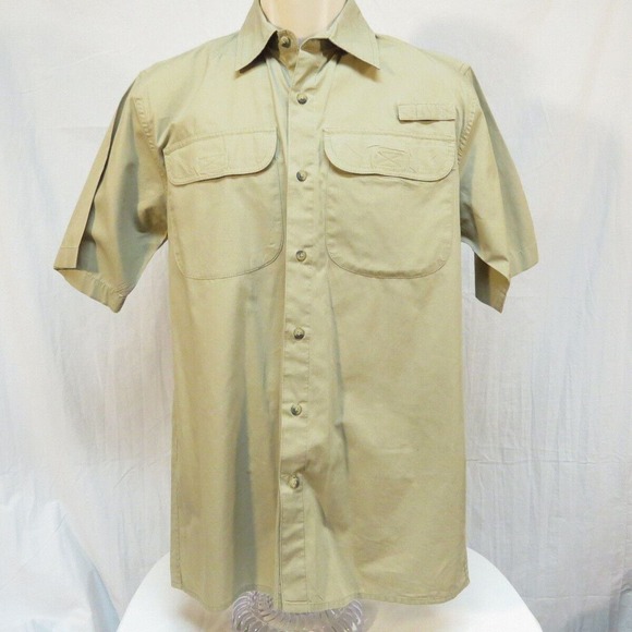 Wrangler Other - Wrangler Fishing Khaki Shirt Size Small